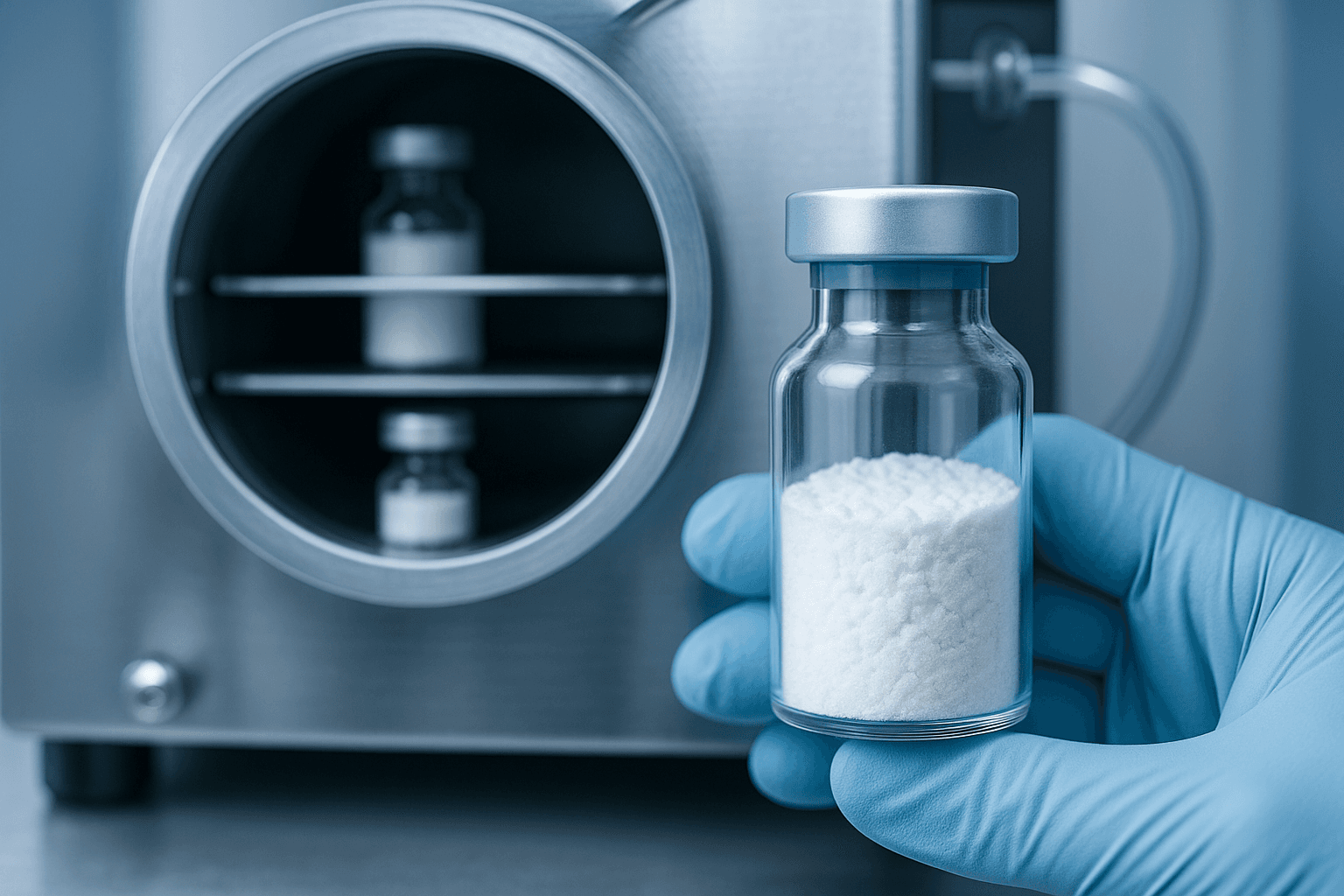 Processo de liofilização — material de instruções incluso